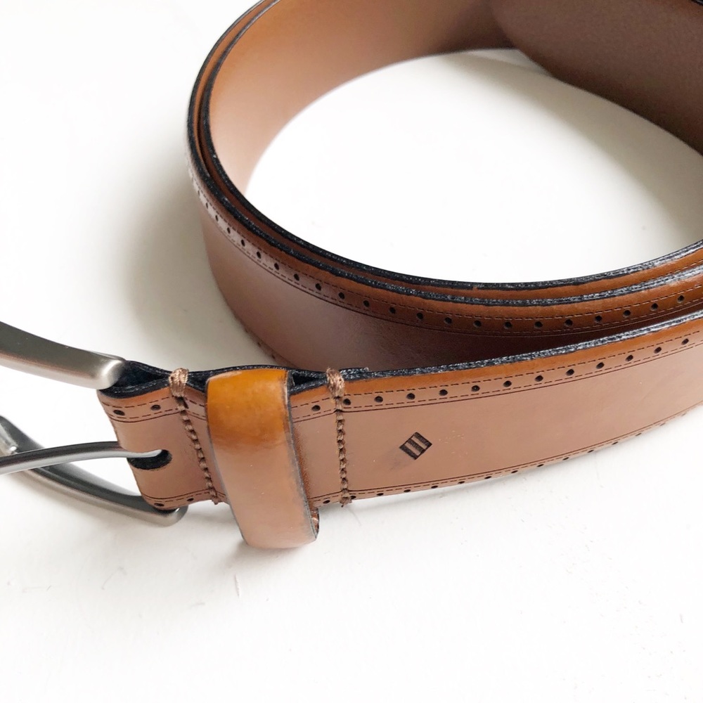Joesph Abboud Genuine Leather Tan Belt